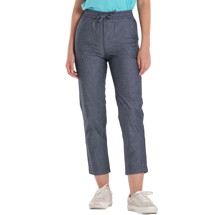 WOMENS STRAIGHT CUT TROUSER PANTS