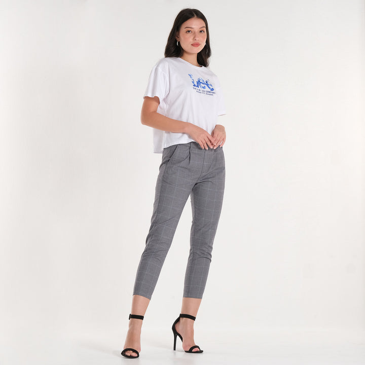 WOMENS LEE LOGO CROPPED TEE