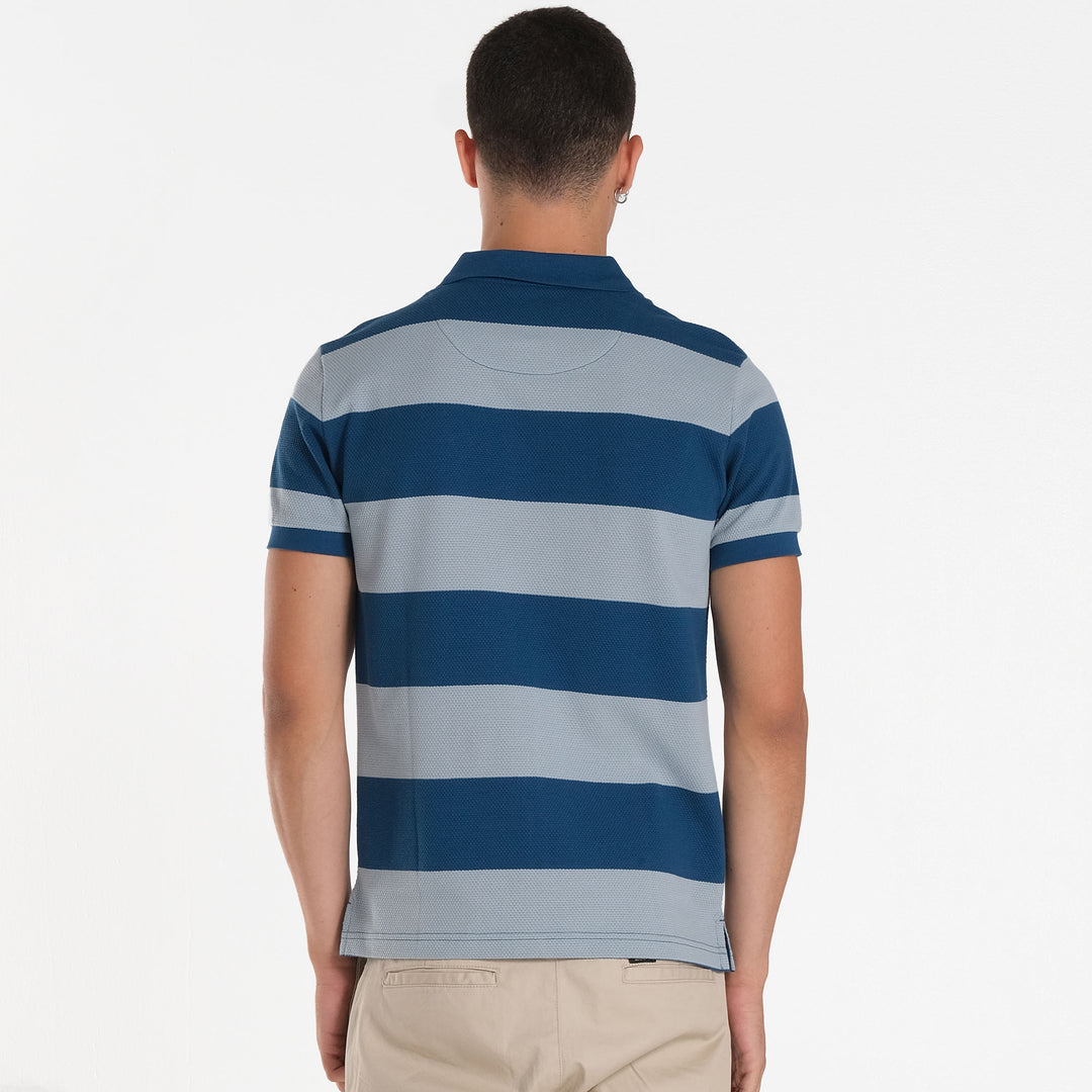 MENS JACQUARD STRIPES  SPORTSHIRT