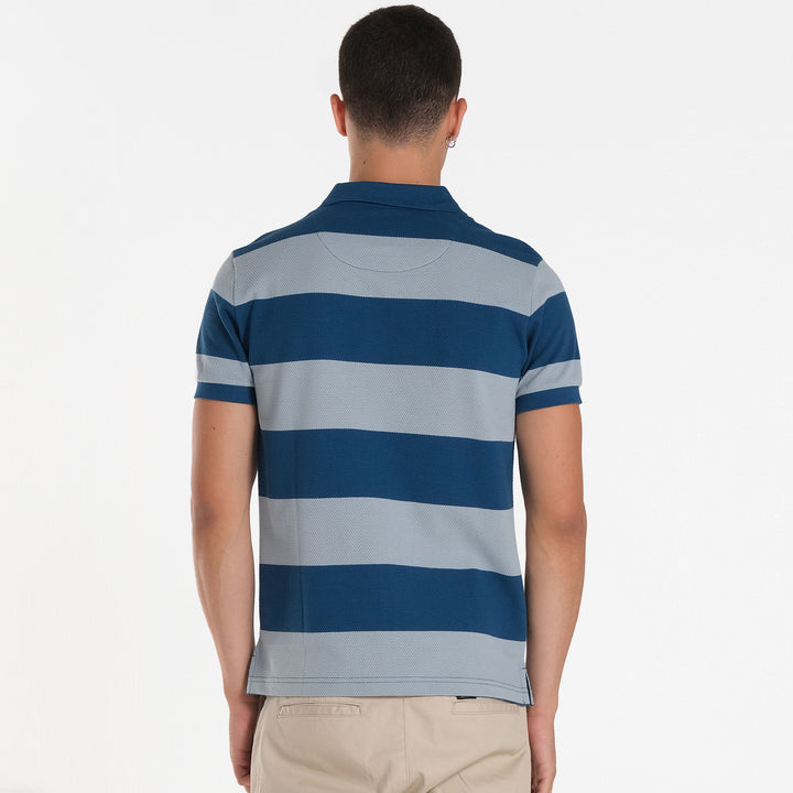 MENS JACQUARD STRIPES  SPORTSHIRT