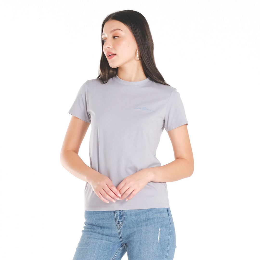 LEE LADIES HIGH-NECK SCRIPT LOGO TEE