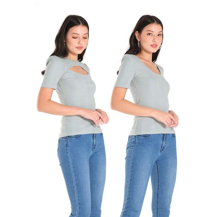 LEE WOMENS TWO WAY TOP MODIFIED ELBOW SLEEVE