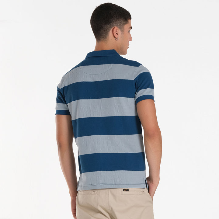 MENS JACQUARD STRIPES  SPORTSHIRT