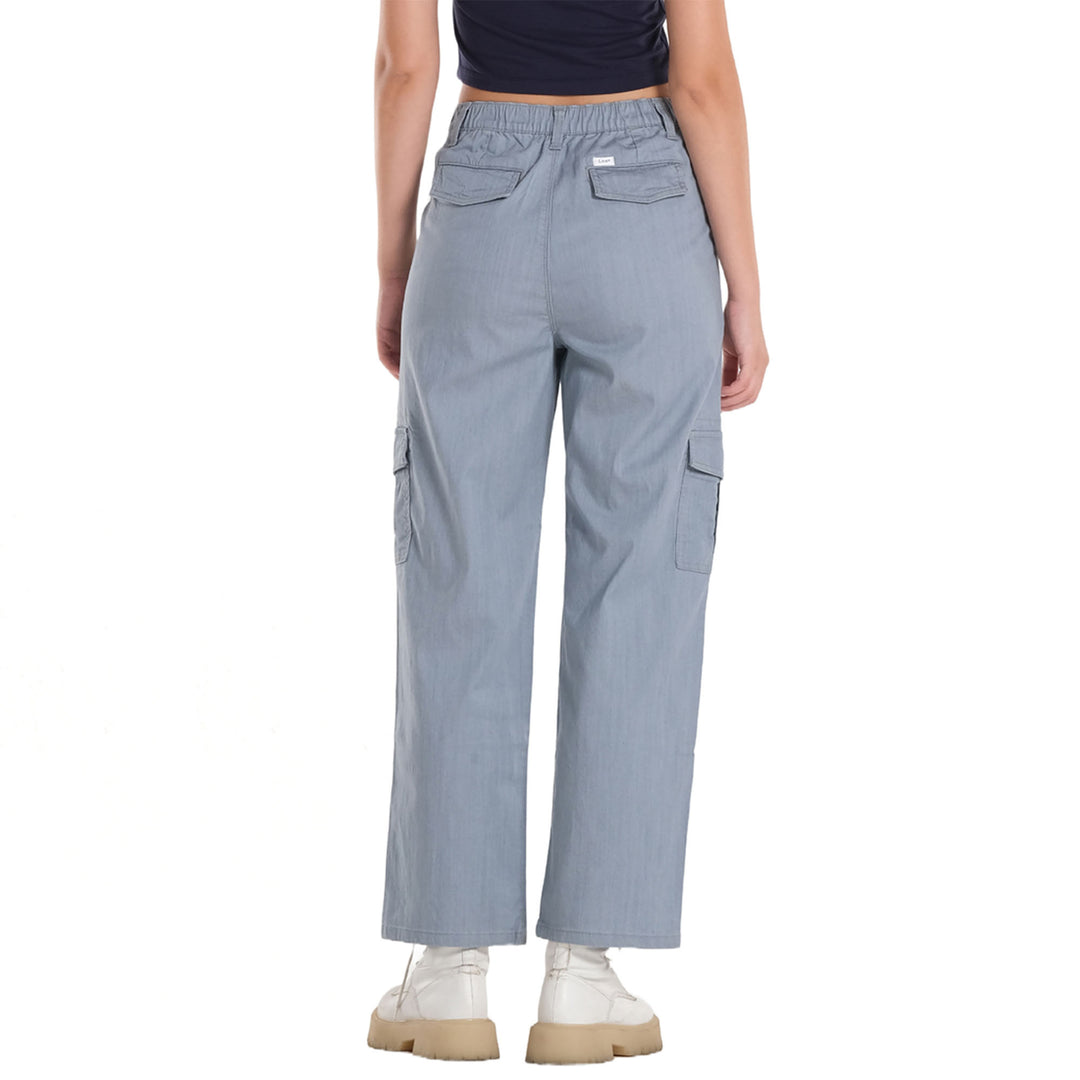 WOMENS HIGH WAIST CARGO PANTS