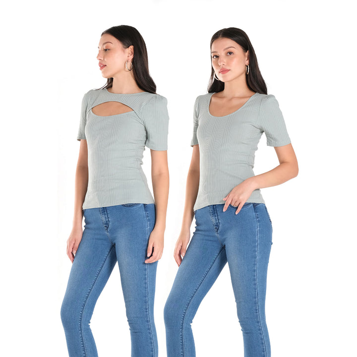 LEE WOMENS TWO WAY TOP MODIFIED ELBOW SLEEVE