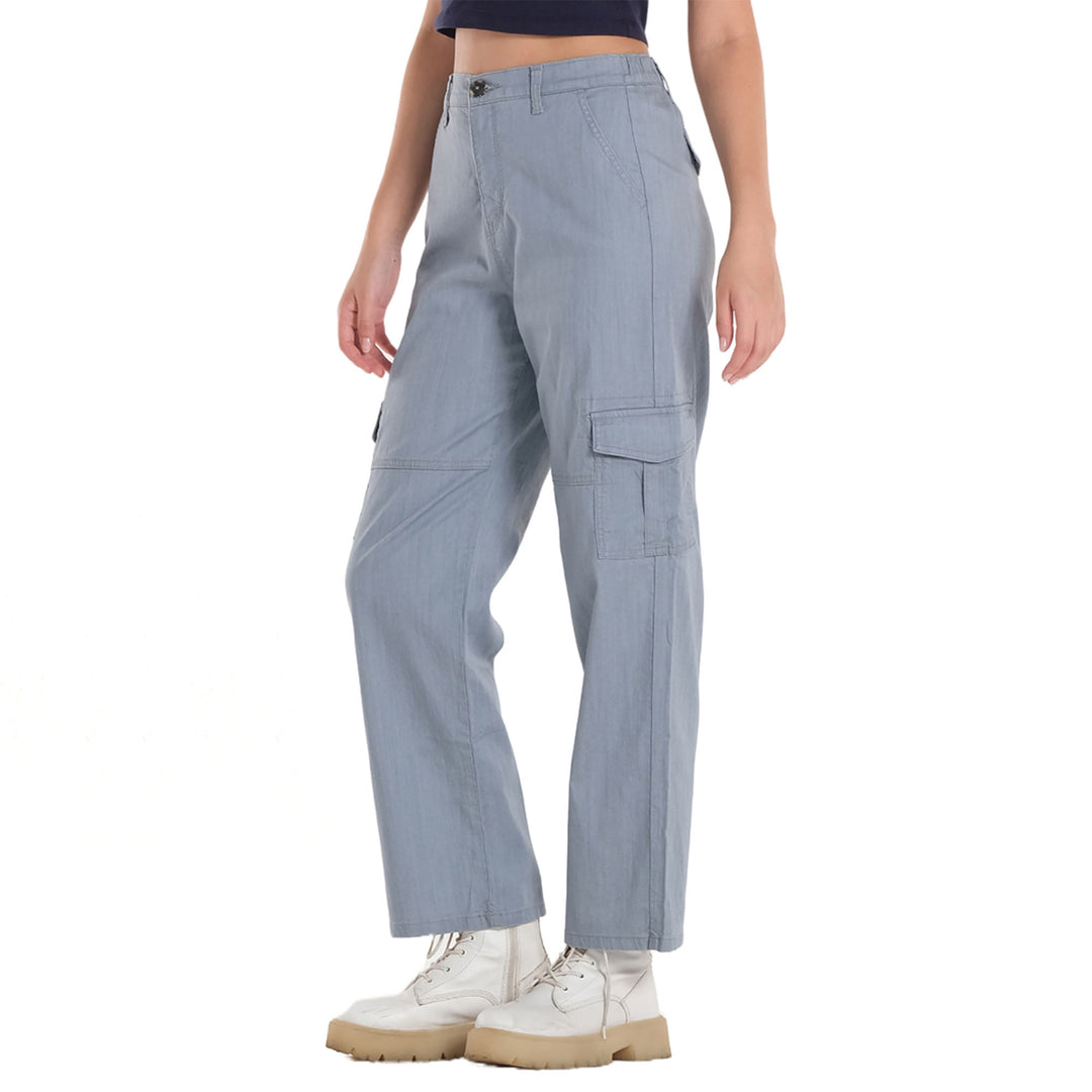 WOMENS HIGH WAIST CARGO PANTS