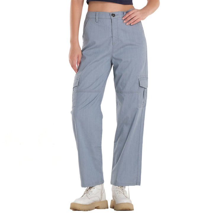 WOMENS HIGH WAIST CARGO PANTS