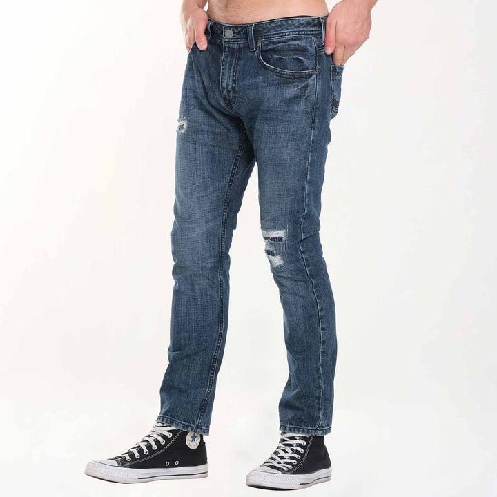 MENS RAMONE DENIM JEANS IN DARK WORN KANSAS