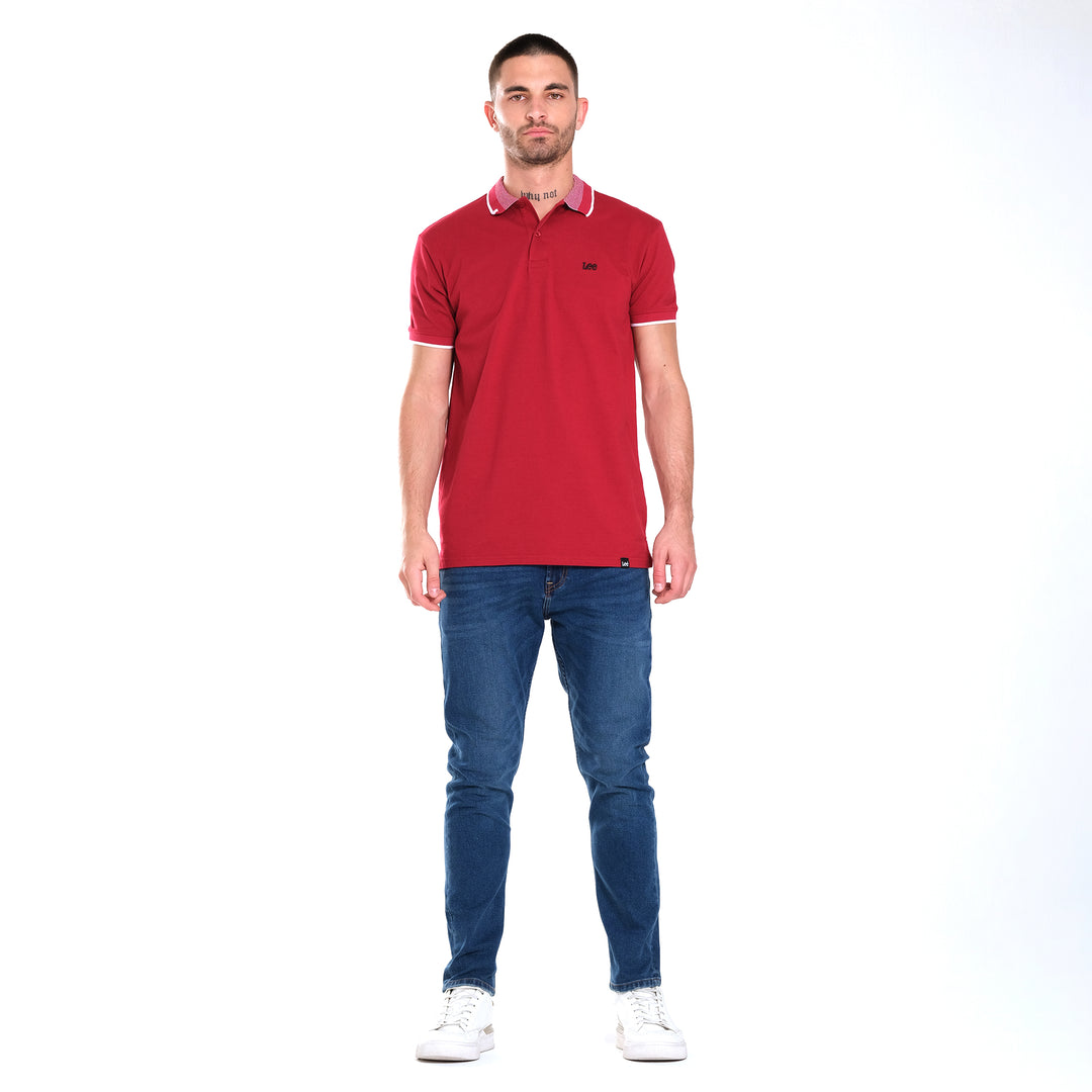 MENS KNITTED COLLAR SPORTSHIRT