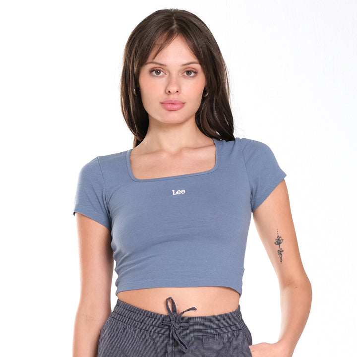 WOMENS SQUARE NECK CROPTOP