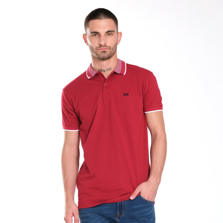 MENS KNITTED COLLAR SPORTSHIRT