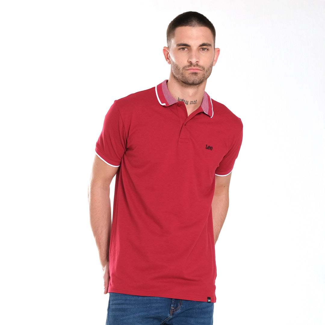 MENS KNITTED COLLAR SPORTSHIRT