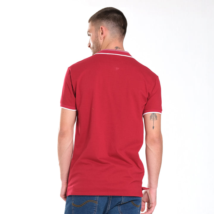 MENS KNITTED COLLAR SPORTSHIRT