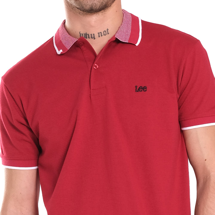 MENS KNITTED COLLAR SPORTSHIRT