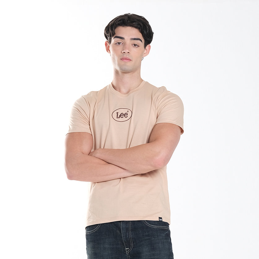 MENS EMBROIDERED LOGO TEE