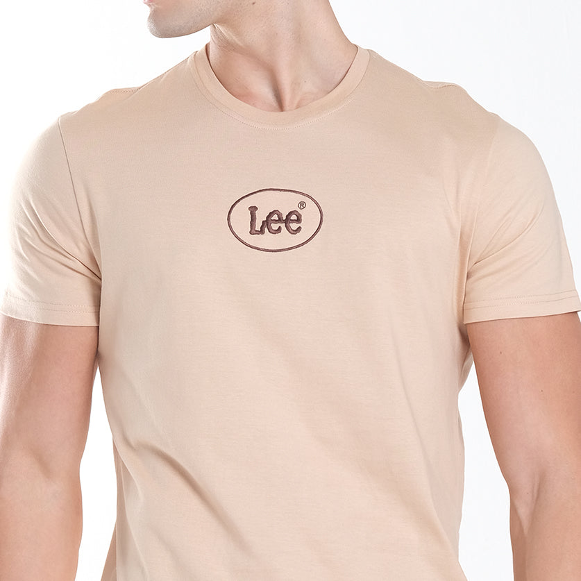 MENS EMBROIDERED LOGO TEE