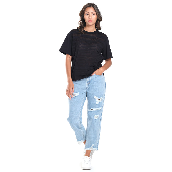 WOMENS OVERSIZED BURNOUT TEE