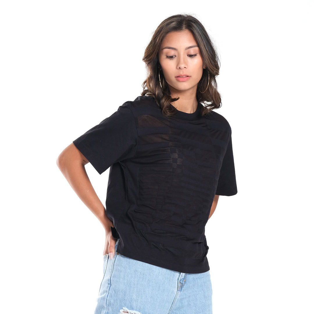 WOMENS OVERSIZED BURNOUT TEE