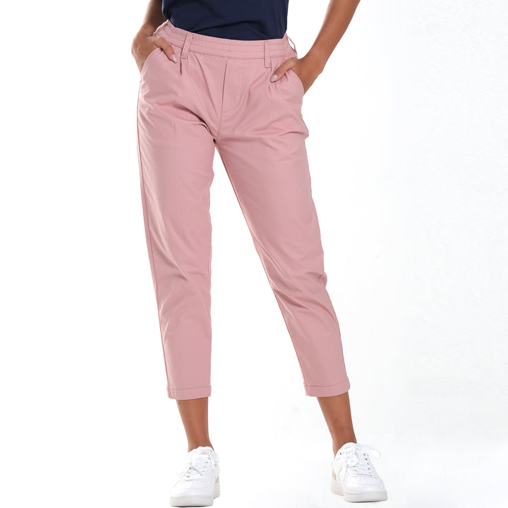 WOMENS TROUSERS IN STRETCH CANVASS