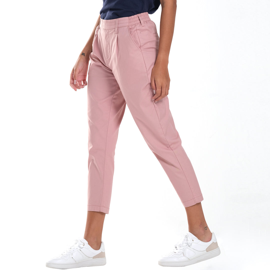 WOMENS TROUSERS IN STRETCH CANVASS