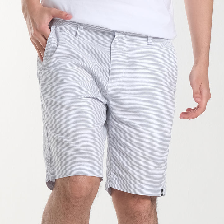 MENS EASY SHORTS IN DOBBY PINSTRIPES